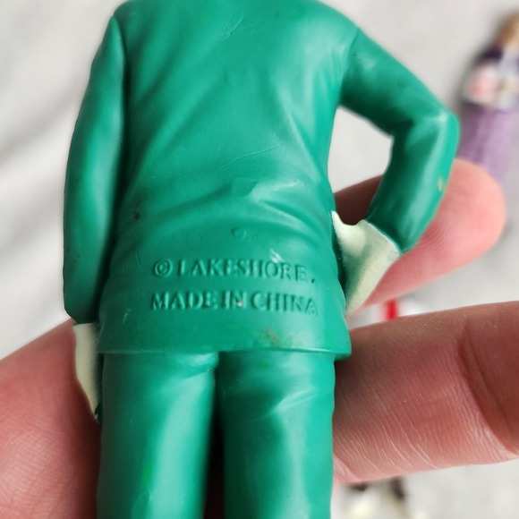 Lakeshore Block Play People Community 4 Workers Teacher  Soldier Doctor Nurse - Picture 6 of 10